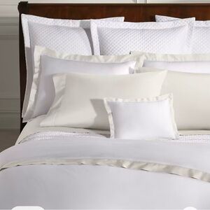 Ralph Lauren Organic Cotton Sateen King Duvet Cover Parchment